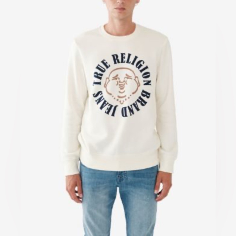True Religion Men's Doorbuster Pullover Sweatshirt Size Small